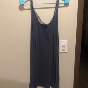 blue cami tank dress